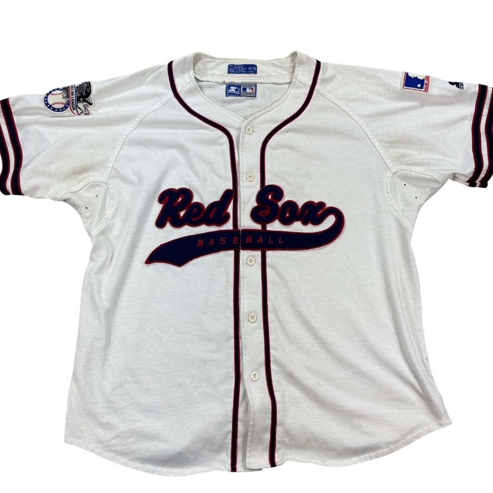 Starter Boston Red Sox Jersey MLB Baseball Home Men's XL White Tailsweep Vintage